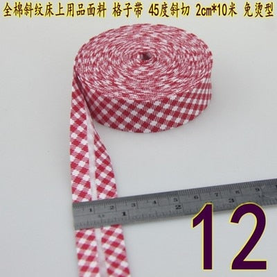 Bias Tapes (1") 25mm wide Single Fold Cotton Bias Binding Tapes STARS Series DIY Craft Apparel Sewing Fabric 5meters/lot - KiwisLove