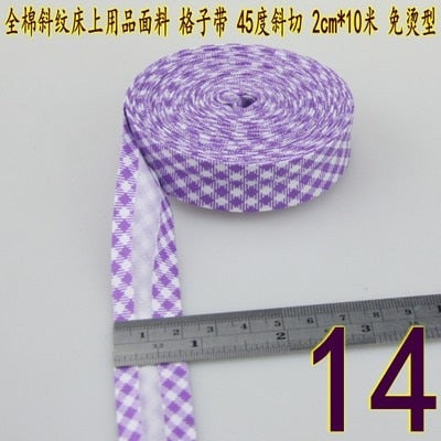 Bias Tapes (1") 25mm wide Single Fold Cotton Bias Binding Tapes STARS Series DIY Craft Apparel Sewing Fabric 5meters/lot - KiwisLove