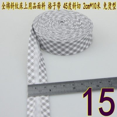 Bias Tapes (1") 25mm wide Single Fold Cotton Bias Binding Tapes STARS Series DIY Craft Apparel Sewing Fabric 5meters/lot - KiwisLove