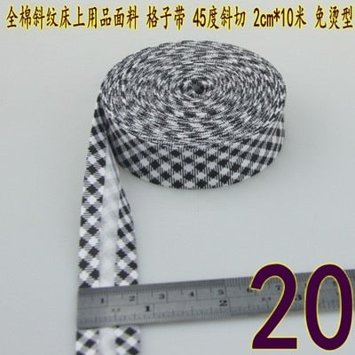 Bias Tapes (1") 25mm wide Single Fold Cotton Bias Binding Tapes STARS Series DIY Craft Apparel Sewing Fabric 5meters/lot - KiwisLove