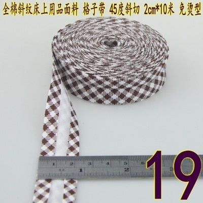 Bias Tapes (1") 25mm wide Single Fold Cotton Bias Binding Tapes STARS Series DIY Craft Apparel Sewing Fabric 5meters/lot - KiwisLove