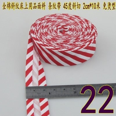 Bias Tapes (1") 25mm wide Single Fold Cotton Bias Binding Tapes STARS Series DIY Craft Apparel Sewing Fabric 5meters/lot - KiwisLove