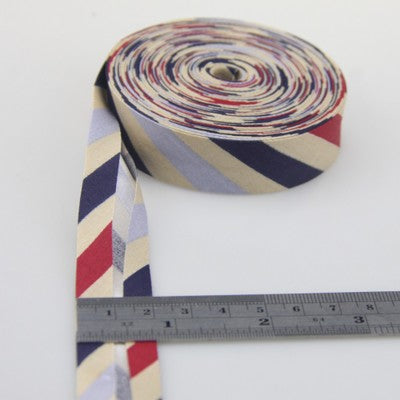 Bias Tapes (1") 25mm wide Single Fold Cotton Bias Binding Tapes STARS Series DIY Craft Apparel Sewing Fabric 5meters/lot - KiwisLove