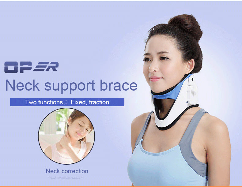 OPER Neck Collar Correct Posture Height Adjustable Cervical Vertebra Tractor - KiwisLove