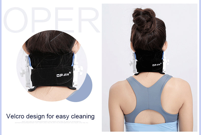 OPER Neck Collar Correct Posture Height Adjustable Cervical Vertebra Tractor - KiwisLove