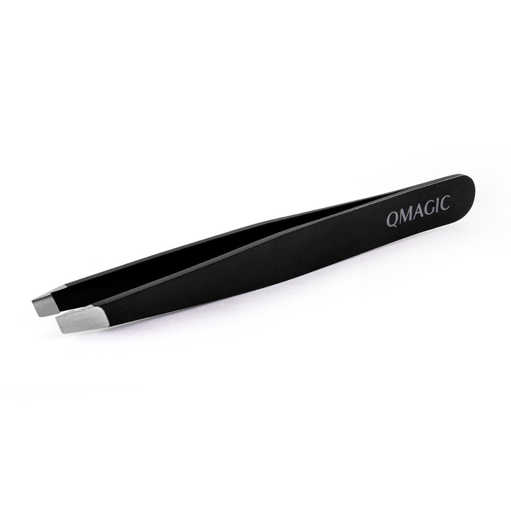 Professional Stainless Steel Slant Tip Tweezer Precision Eyebrow Tweezer - KiwisLove