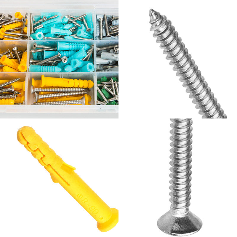 NINDEJIN 482pcs/set Plastic Expansion Drywall Anchor Set - KiwisLove