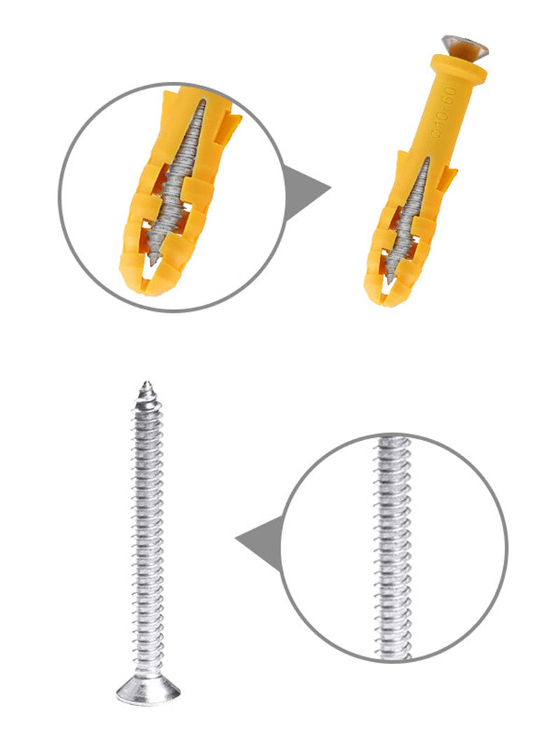 NINDEJIN 482pcs/set Plastic Expansion Drywall Anchor Set - KiwisLove