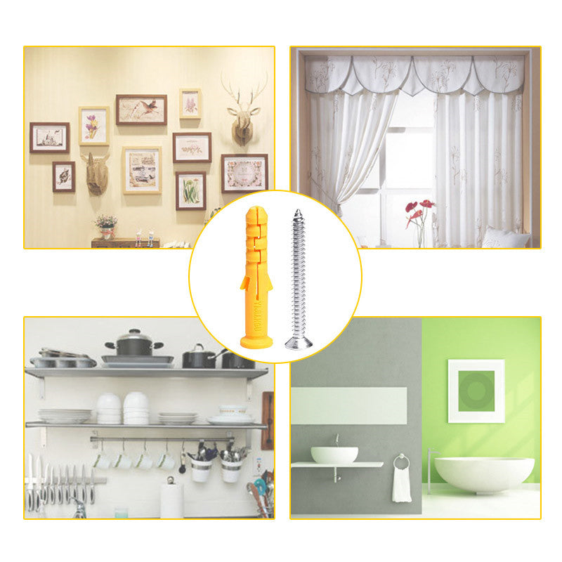 NINDEJIN 482pcs/set Plastic Expansion Drywall Anchor Set - KiwisLove