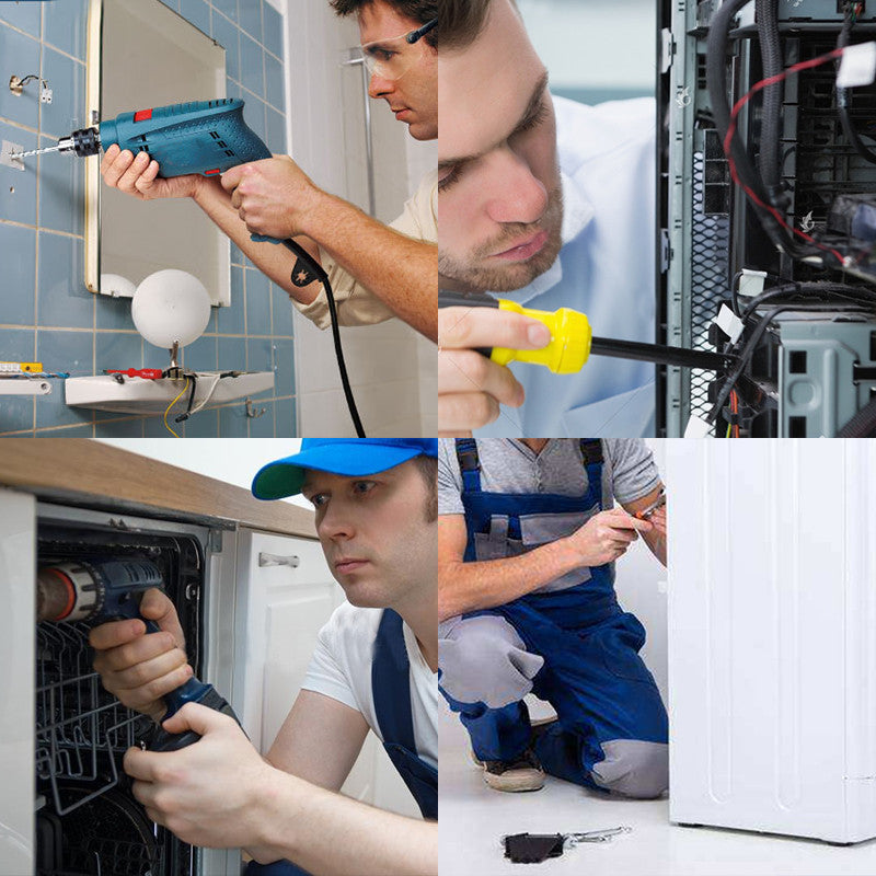 NINDEJIN 482pcs/set Plastic Expansion Drywall Anchor Set - KiwisLove