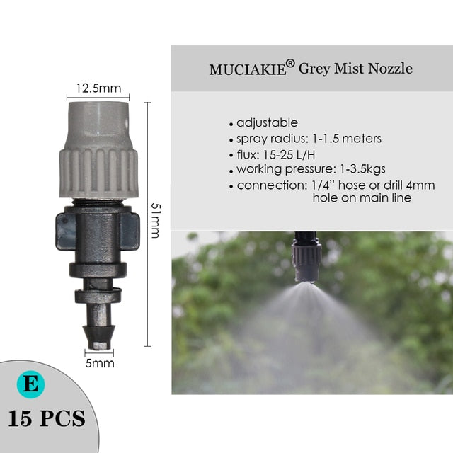 MUCIAKIE Variety Style Adjustable Irrigation Sprinkler Garden Emitters Stake Dripper Micro Spray Rotating Nozzle Watering Arrow - KiwisLove