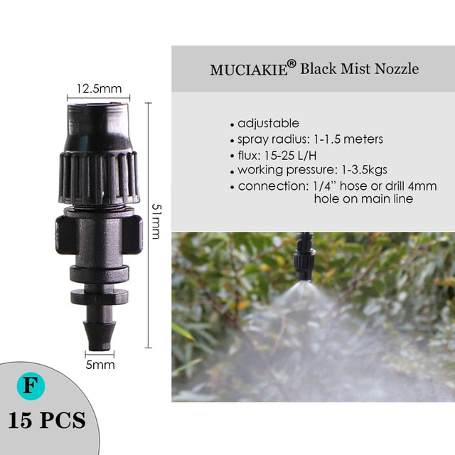 MUCIAKIE Variety Style Adjustable Irrigation Sprinkler Garden Emitters Stake Dripper Micro Spray Rotating Nozzle Watering Arrow - KiwisLove