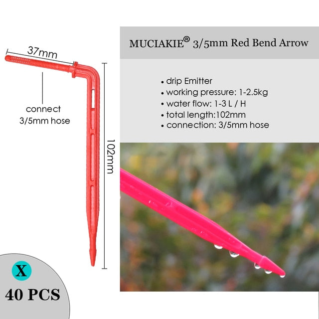 MUCIAKIE Variety Style Adjustable Irrigation Sprinkler Garden Emitters Stake Dripper Micro Spray Rotating Nozzle Watering Arrow - KiwisLove