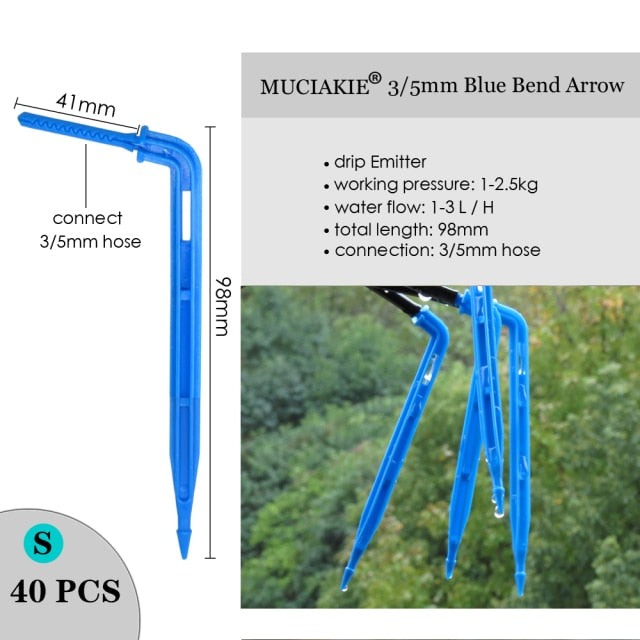 MUCIAKIE Variety Style Adjustable Irrigation Sprinkler Garden Emitters Stake Dripper Micro Spray Rotating Nozzle Watering Arrow - KiwisLove