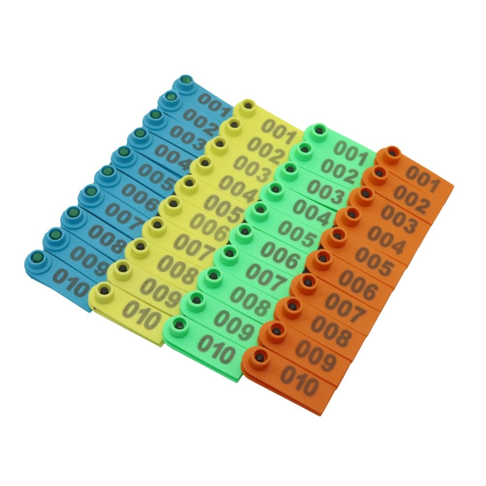 100 pcs Sheep ear tags with number ear Laser Typing Copper head earrings - KiwisLove