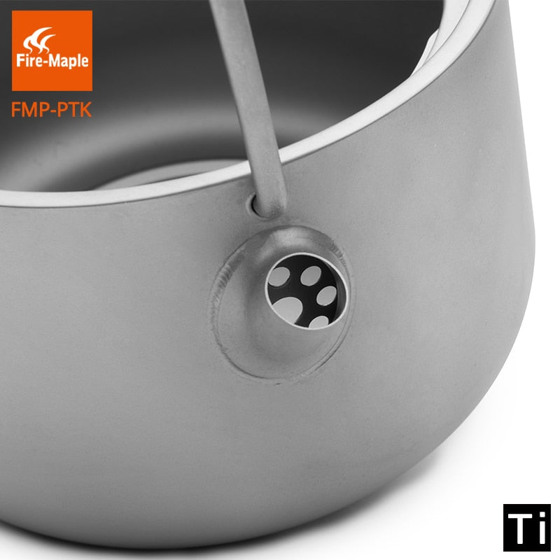 Fire Maple Bore Titanium Kettle Traditional Chinese Style Teapot ISPO Award - KiwisLove