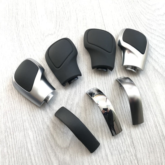 Leather Shift Knob Gear Side Cover DSG Emblem VW Golf 6 7 R GTI Passat B7 B8 CC R20 Jetta MK6 GLI - KiwisLove