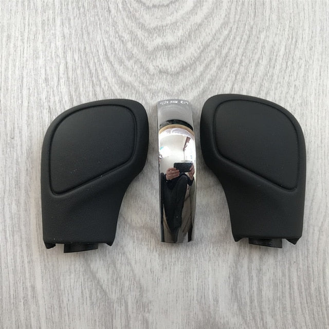 Leather Shift Knob Gear Side Cover DSG Emblem VW Golf 6 7 R GTI Passat B7 B8 CC R20 Jetta MK6 GLI - KiwisLove