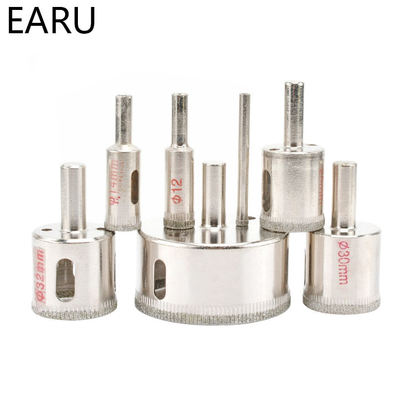 Diamond Coated Drill Bit Hole Saw Use for Glass Ceramic Marble Tile Granite - KiwisLove