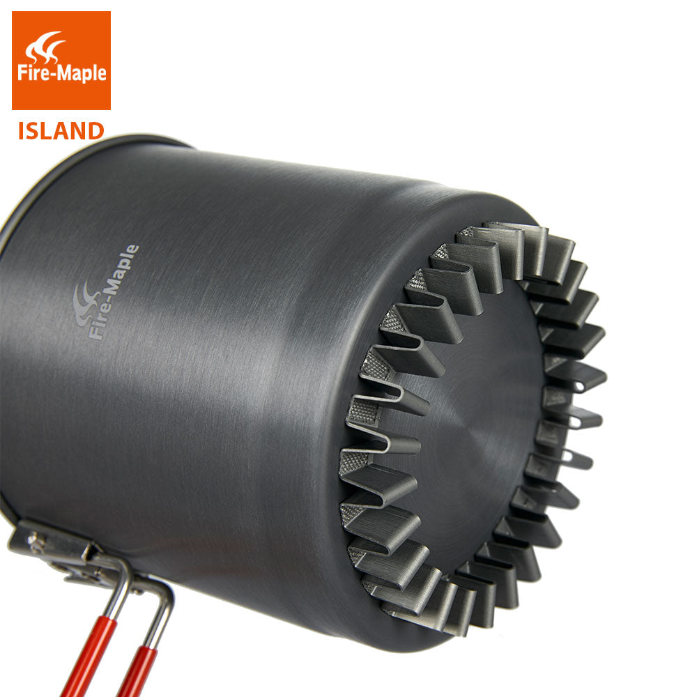 Fire Maple Island Steamer Kit Cooking Set Windproof Heat Exchanger Camp - KiwisLove