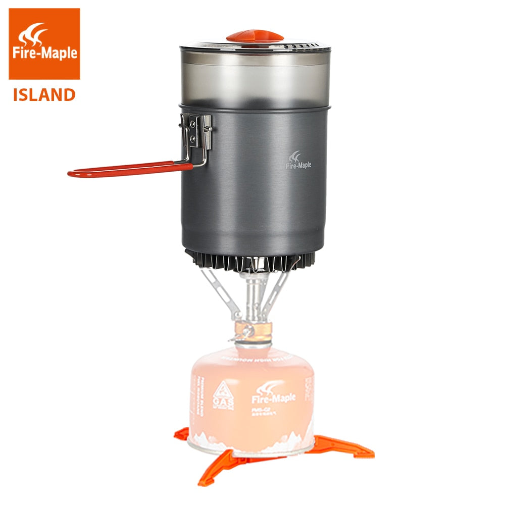 Fire Maple Island Steamer Kit Cooking Set Windproof Heat Exchanger Camp - KiwisLove