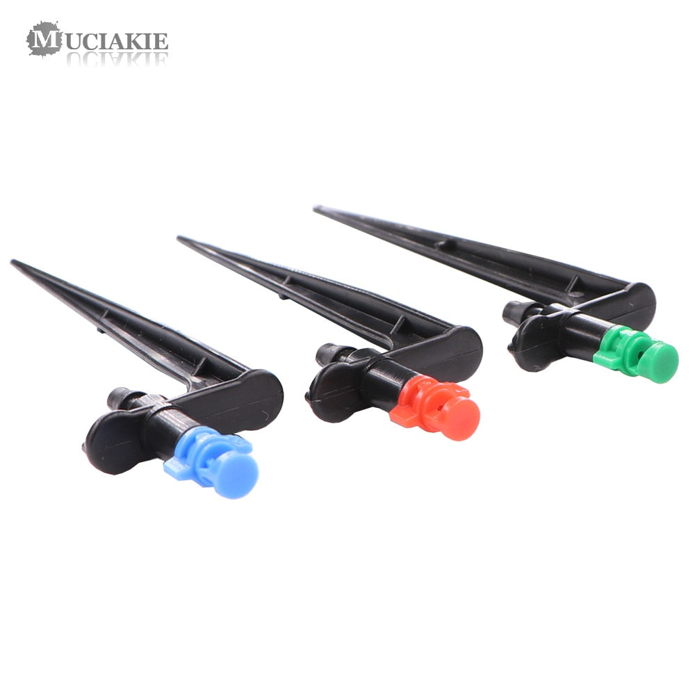 20PCS Misting Nozzles on 10.7cm Stake 1/4'' Barb Garden Irrigation Sprinkler - KiwisLove