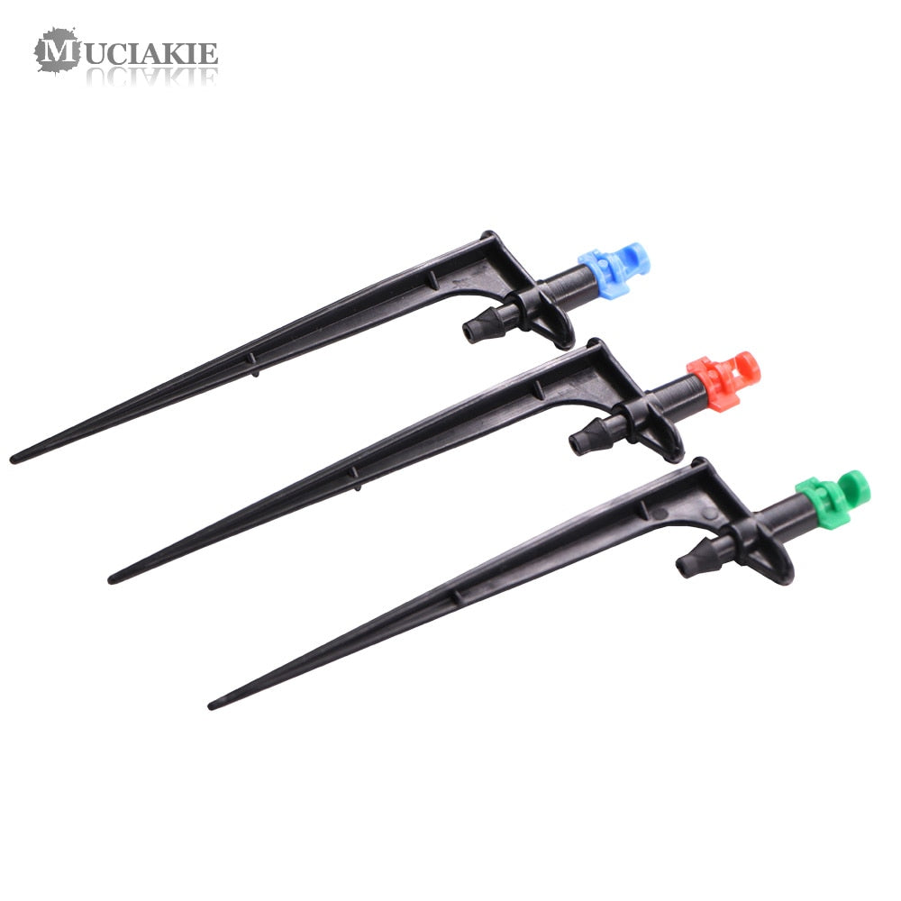 20PCS Misting Nozzles on 10.7cm Stake 1/4'' Barb Garden Irrigation Sprinkler - KiwisLove