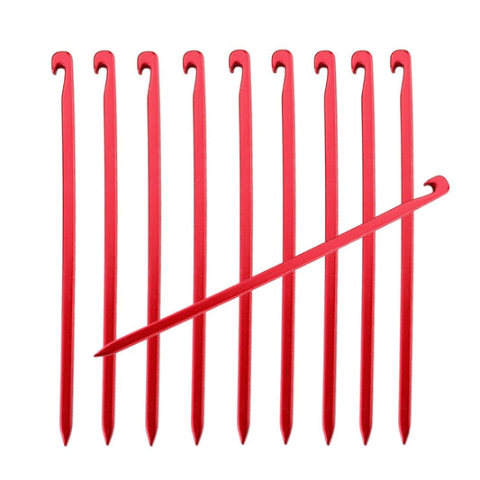 10 pcs Aluminum Alloy Tent Pegs Garden Stakes Ground Nail Heavy Duty - KiwisLove