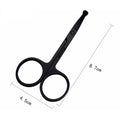 Stainless Steel Round Head Scissors Makeup Safety Eyebrow Clips Hair Removal Nose Scissors - KiwisLove