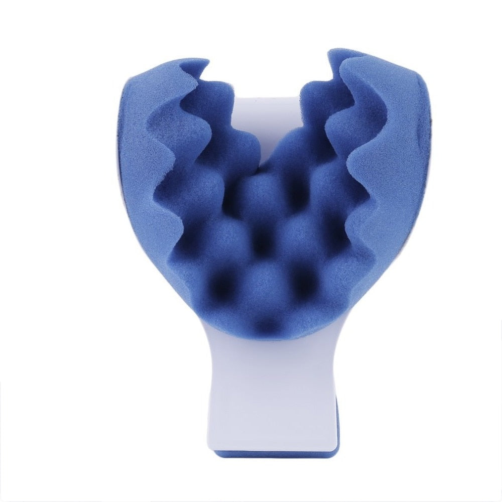 Neck Support Tension Reliever Neck Shoulder Relaxer Blue Sponge Releases Muscle Tension Relieves Tightness Soreness Theraputic - KiwisLove