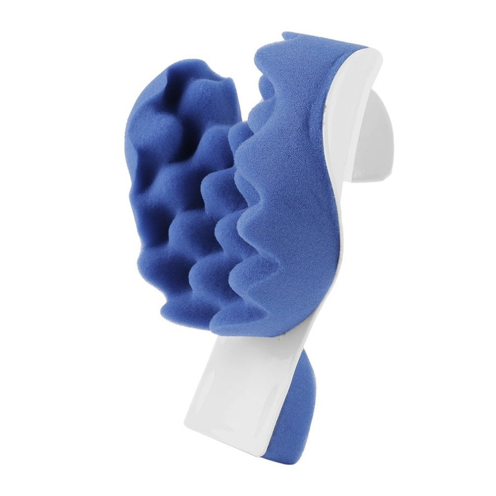 Neck Support Tension Reliever Neck Shoulder Relaxer Blue Sponge Releases Muscle Tension Relieves Tightness Soreness Theraputic - KiwisLove