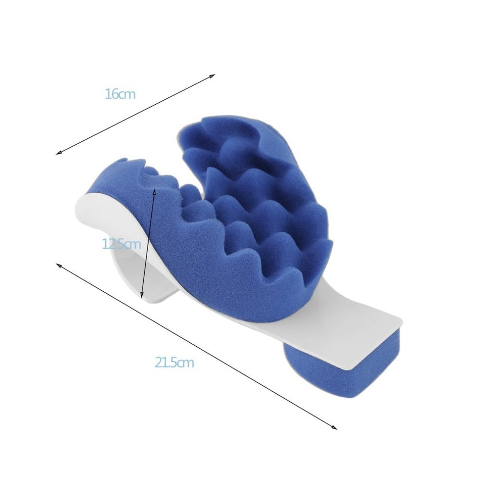 Neck Support Tension Reliever Neck Shoulder Relaxer Blue Sponge Releases Muscle Tension Relieves Tightness Soreness Theraputic - KiwisLove