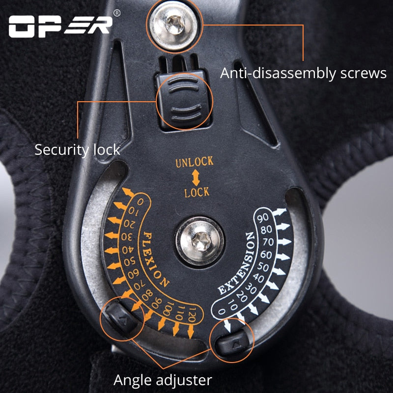 OPER Knee Pads Hinged Orthosis Brace Support Adjustable Ligament - KiwisLove