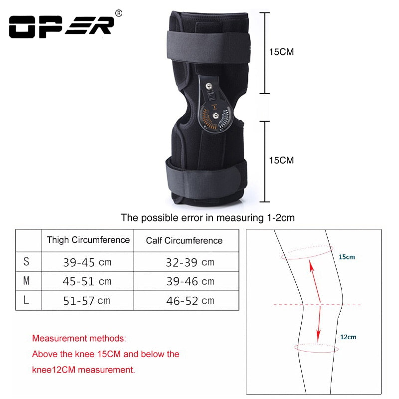 OPER Knee Pads Hinged Orthosis Brace Support Adjustable Ligament - KiwisLove