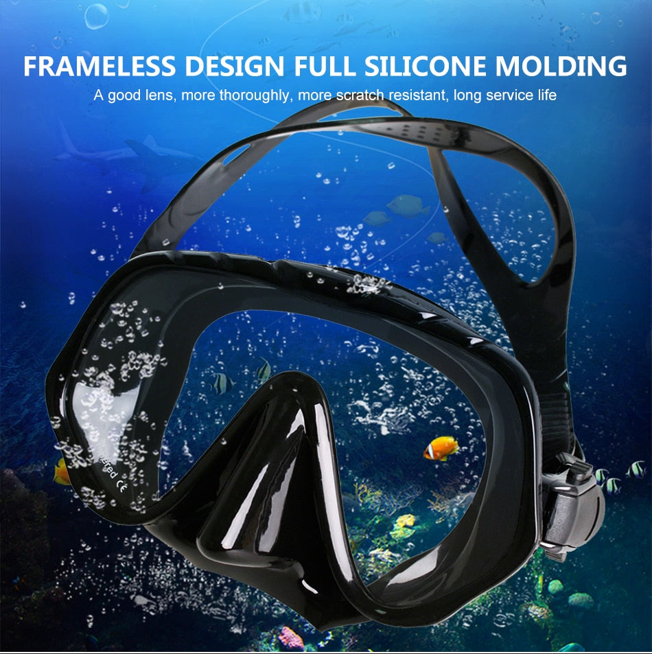 Copozz Professional Skuba Diving Mask Goggles Wide Vision Watersports - KiwisLove