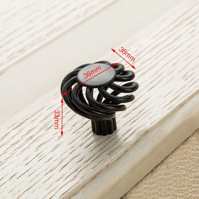 Vintage Antique Bronze Cabinet Handles Hollow Out Birdcage Handles - KiwisLove