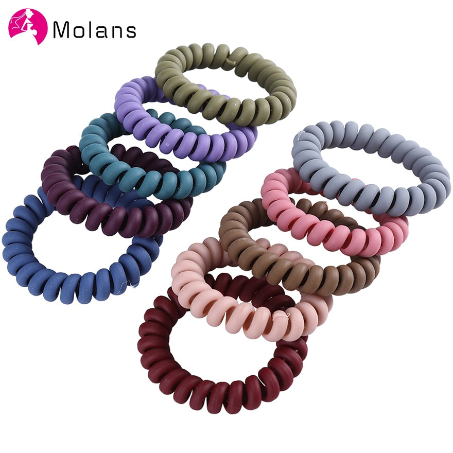 5/10PCS Telephone Wire Elastic Hair Bands - KiwisLove