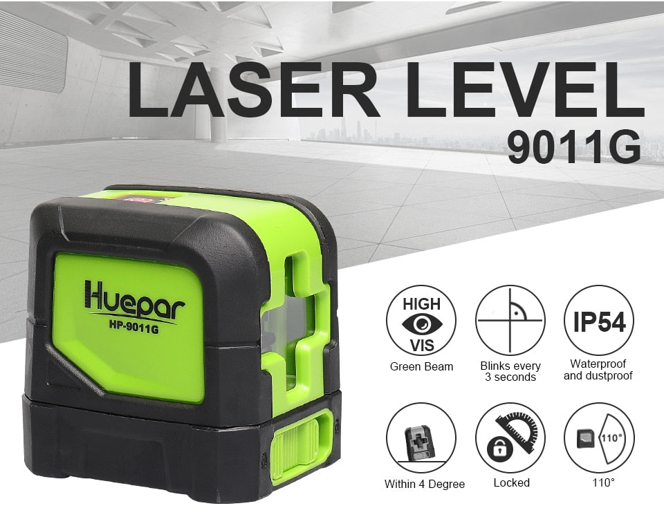 Huepar 2 Lines Laser Level Self Levelling  Magnetic Base - KiwisLove