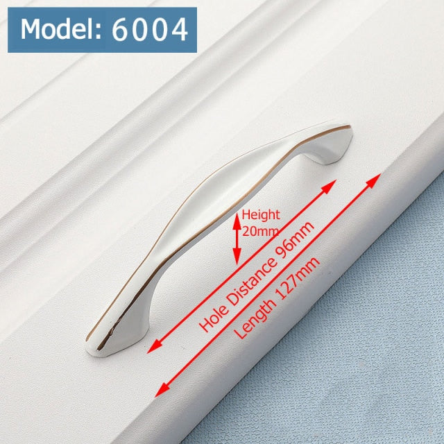 KAK Ivory White Kitchen Cabinet Handles European Style Cupboard Door Pulls Drawer Knobs Fashion Solid Furniture Handle Hardware - KiwisLove