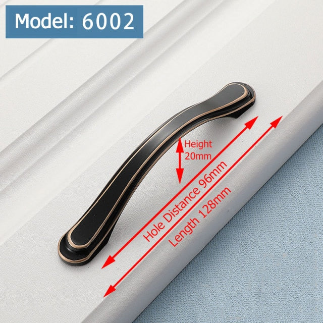 KAK Ivory White Kitchen Cabinet Handles European Style Cupboard Door Pulls Drawer Knobs Fashion Solid Furniture Handle Hardware - KiwisLove