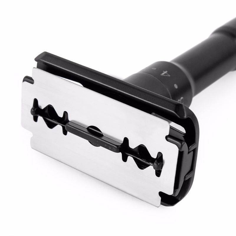 QShave Men Adjustable Safety Razor + 5 Blades + Engrave Name for gift - KiwisLove