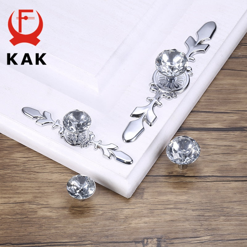 Luxury Diamond Crystal Handles Shoebox Cabinet Handles - KiwisLove