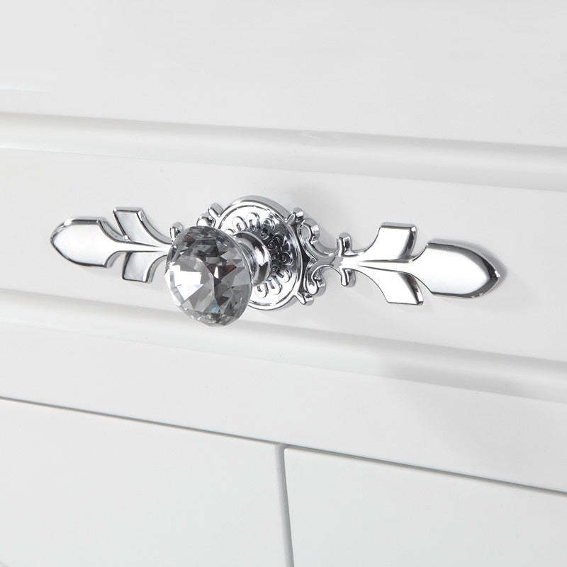 Luxury Diamond Crystal Handles Shoebox Cabinet Handles - KiwisLove