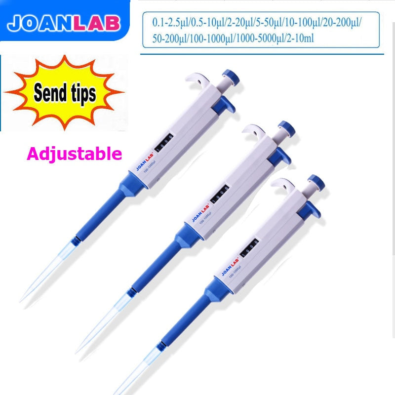 JOANLAB Single Channel Manual Adjustable TopPette Pipette Pipettor - KiwisLove