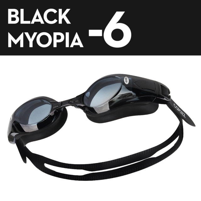 COPOZZ Swimming Goggles Myopia 0 -1.5 to -5 Anti fog Eye UV Protecion - KiwisLove