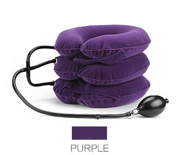 Inflatable Air Cervical Neck Traction Soft Neck Collar Pillow Pain Stress Relief Neck Stretcher - KiwisLove