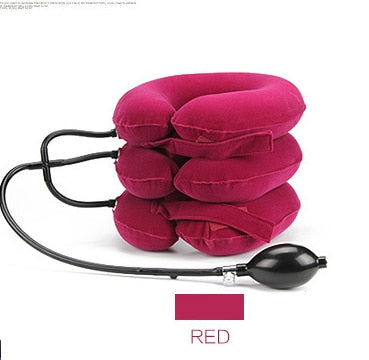 Inflatable Air Cervical Neck Traction Soft Neck Collar Pillow Pain Stress Relief Neck Stretcher - KiwisLove