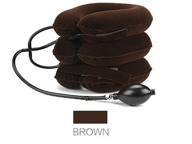 Inflatable Air Cervical Neck Traction Soft Neck Collar Pillow Pain Stress Relief Neck Stretcher - KiwisLove