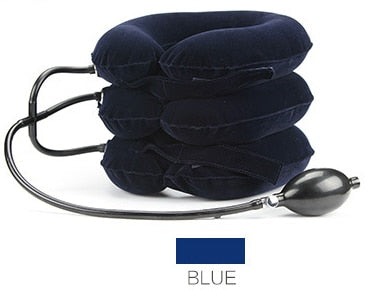 Inflatable Air Cervical Neck Traction Soft Neck Collar Pillow Pain Stress Relief Neck Stretcher - KiwisLove
