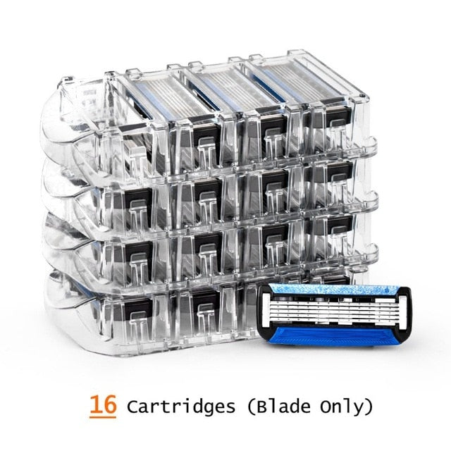 Qshave Black Spider Man Manual Shaving Razor USA Blade X5 Blade it with Trimmer Back Blade - KiwisLove